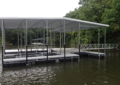 covered boat dock